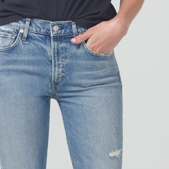Citizens of Humanity Emannuelle Low Rise Boot Jeans in Meadow size 26 NWT - Picture 3 of 11